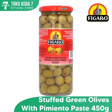 Jual FIGARO STUFFED GREEN OLIVES 450G Shopee Indonesia