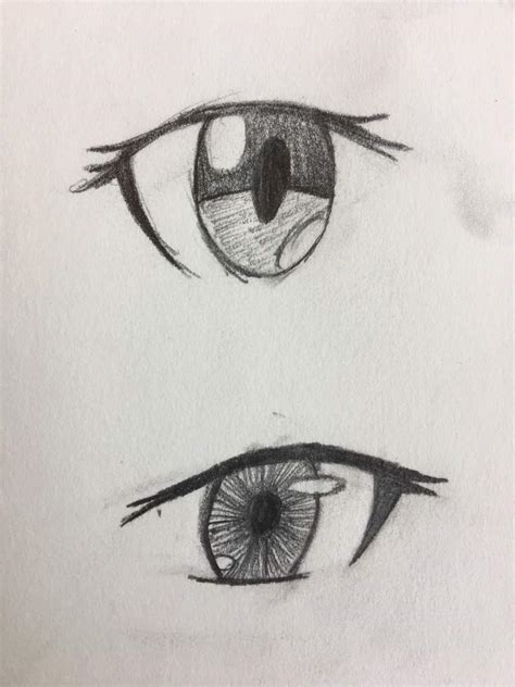 Anime Eyes Sketch at PaintingValley.com | Explore collection of Anime ...