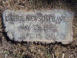 Carrie Newsom Rawls 1889 1971 Mémorial Find a Grave