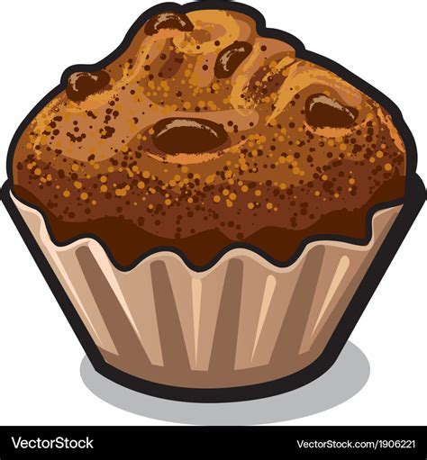 Muffin Royalty Free Vector Image VectorStock