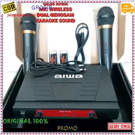 Jual Aiwa Naiwa Mic Wireless System Wireles Sistem Mik Karaoke Suara