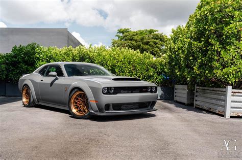 Dodge Challenger SRT Demon Grey AG Luxury AGL58 SPEC 3 Wheel Wheel Front