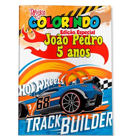 Revistinha Para Colorir Hot Wheels X Elo