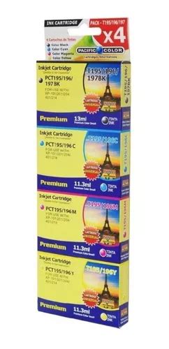 Pack De Tintas T195 196 Alternativas Pacific Color Byc Cuotas Sin