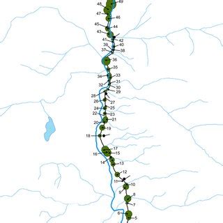 Locations Of Streams Roads And Stream Crossings Along The QC Main In