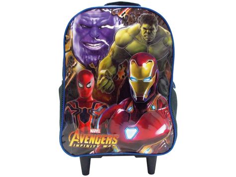 Mochila Infantil Escolar Masculina Marvel Avengers Infinity War De