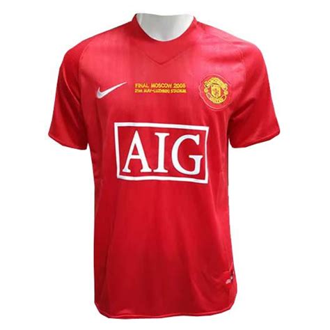 Retro 2007-2008 Manchester United Home Jersey Shirt - Love Soccer Jerseys