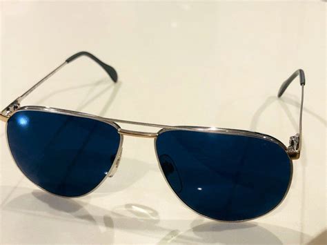 Raro W Gafas De Sol Vintage Alemanas Hechas Por Lentes Azules Etsy