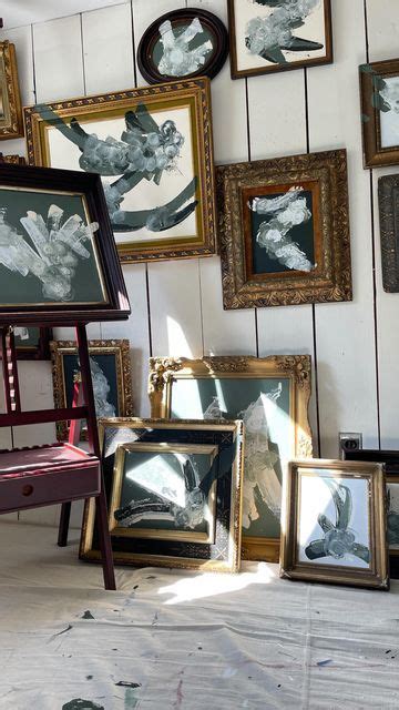 Abstract Art with Antique Frames