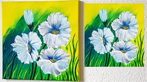 Blumen Malen Acryl Leicht F R Anf Nger Easy Flowers Acrylic Painting