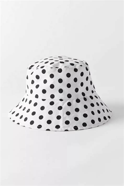 Mari Polka Dot Bucket Hat Urban Outfitters