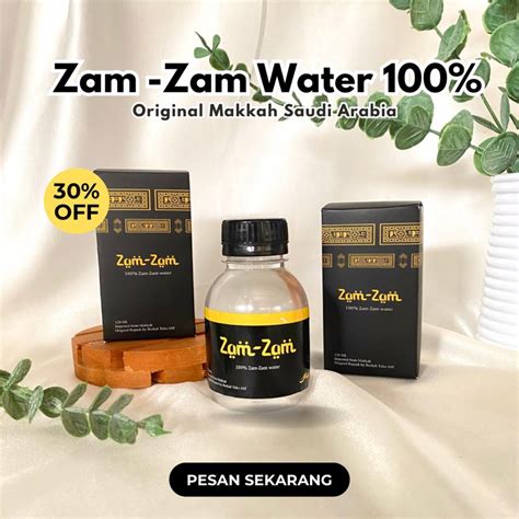 Jual Zam Zam Water Alifs 100 120 ML Oleh Oleh Haji Umroh ZAM ZAM AIR