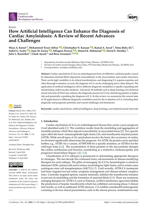 Pdf How Artificial Intelligence Can Enhance The Diagnosis Of Cardiac