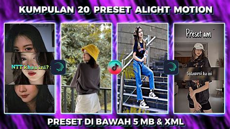 KUMPULAN 20 PRESET BASE ALIGHT MOTION JEDAG JEDUG VIRAL TERBARU 2022