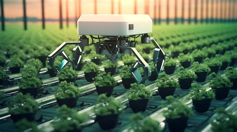 Premium Ai Image Modern Precision Agriculture Technologies For