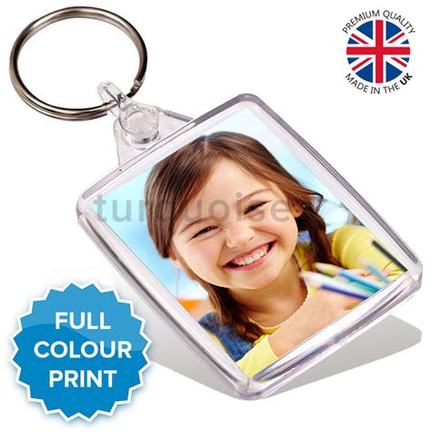 Personalised Custom Photo Gift Keyrings Key Fobs X Mm Passport