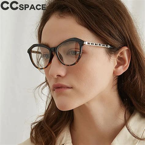 Designer Optical Frames Online ~ Buy Ccspace 45545 Ladies Round Matal Glasses