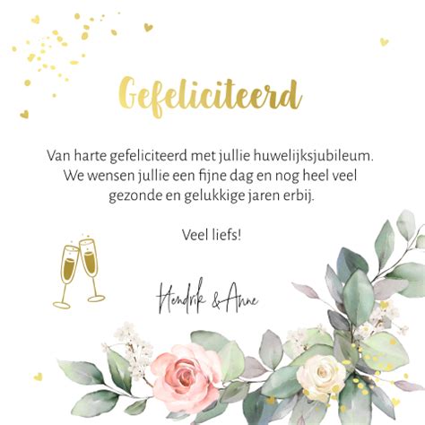 Felicitatie Jubileum