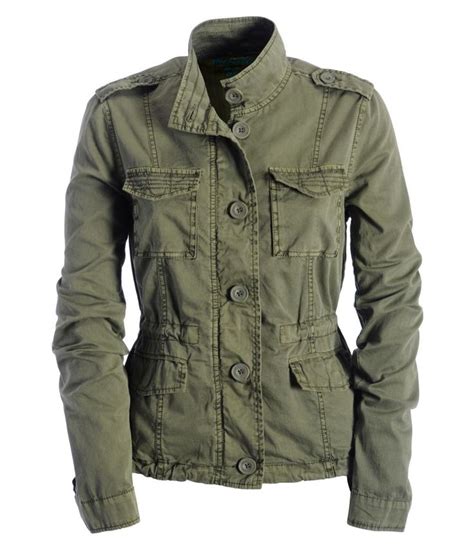 Aeropostale Womens Army Style Multi Pocket Jacket Style 8646 Army