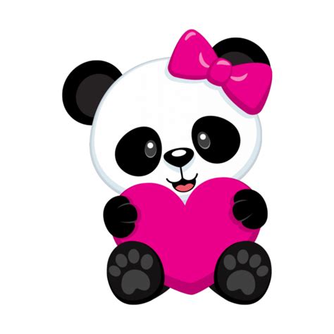 Cute Pink Panda Wallpaper