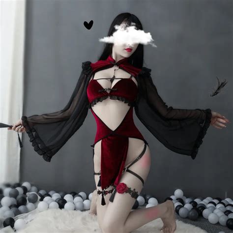 Gothic Sexy Red Lingerie Red Velvet Sexy Lingerie Sexy Lingerie Sex Gothic Red Aliexpress
