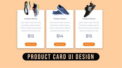 Responsive Product Card Ui Design Using Html Css Youtube