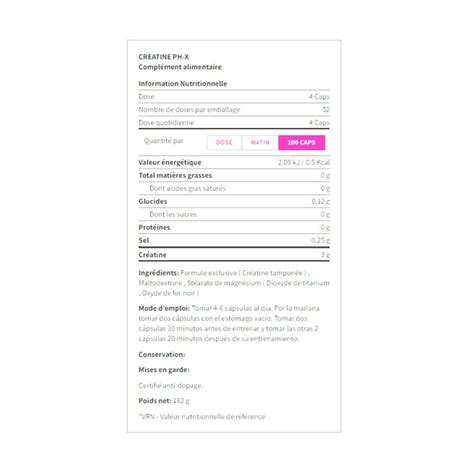 Nutrition Sportive Biotech Usa Creatine Ph X G Lules X G Lules