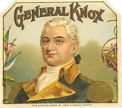 Cerebro General Knox Original Antique Label Art