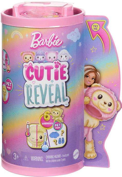 Barbie Cutie Reveal Lejon Chelsea Docka Med Gult Lejonkostym Och