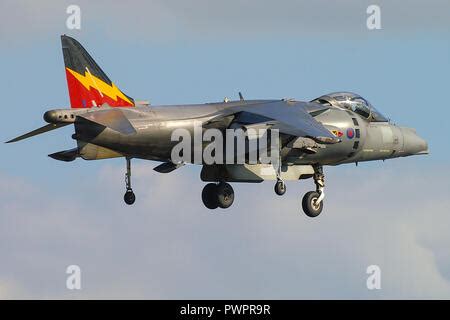 Royal Air Force Harrier GR9 vertical short take off and landing 'jump jet' fighter aircraft at ...