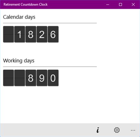 Retirement Countdown Clock for Windows 10 PC Free Download - Best ...