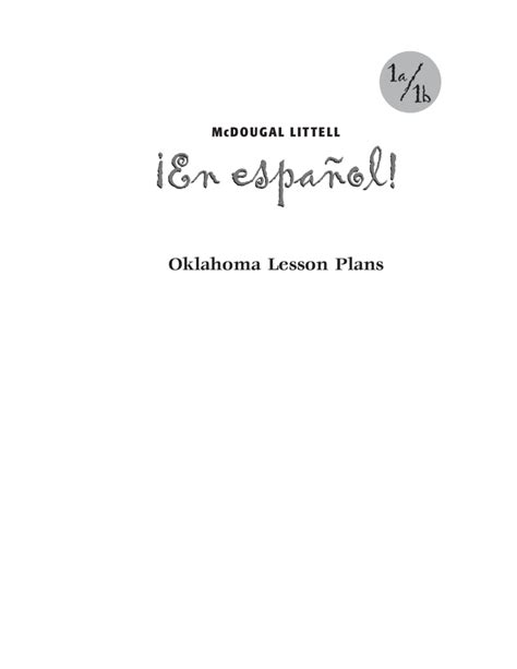 Oklahoma Lesson Plan Template