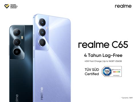 Realme C65 Dengan Sertifikasi 4 Tahun Lag Free Pertama Di Segmennya