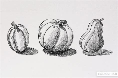 How To Draw A Pumpkin Three Easy Examples Step By Step