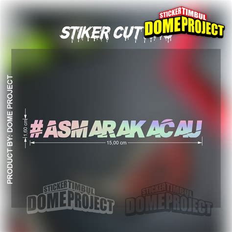 Jual STIKER CUTTING ASMARA KACAU STIKER MOTOR Shopee Indonesia