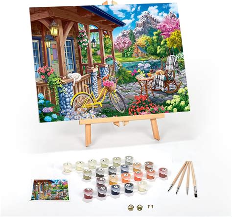 Ledgebay Diy Paint By Numbers Kit For Adults Framed Canvas