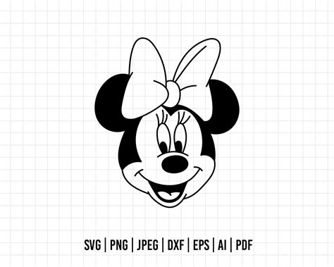 COD299- Minnie mouse svg, Disney svg, mickey svg, minnie svg, Silhouet ...