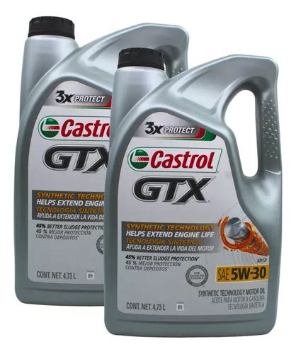 Piezas De Aceite Castrol Gtx W X Ml Meses Sin Inter S