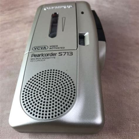 Olympus S713 Pearlcorder 2 Speed Microcassette Voice Recorder Clean