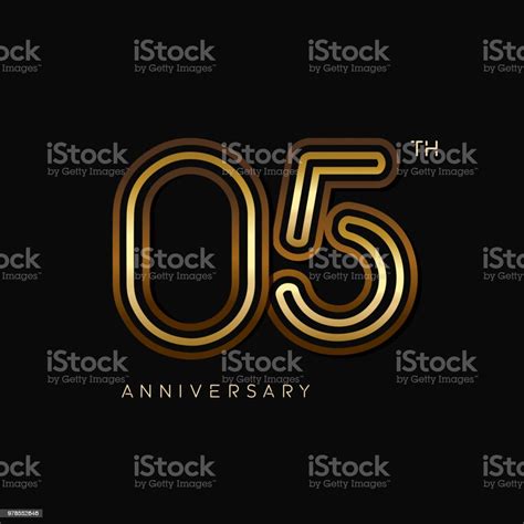 Ilustración De Logotipo De Celebración De Aniversario De 5 Años Logo