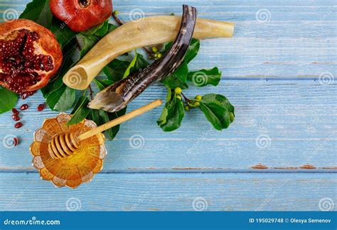 Background with Traditional Food for Yom Kippur Stock Photo - Image of symbol, shana: 195029748