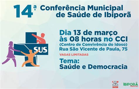 Conferência Municipal de Saúde será na próxima quarta feira 13