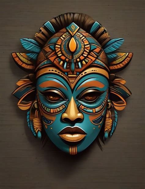 African mask on canvas iii african art african american art etsy – Artofit