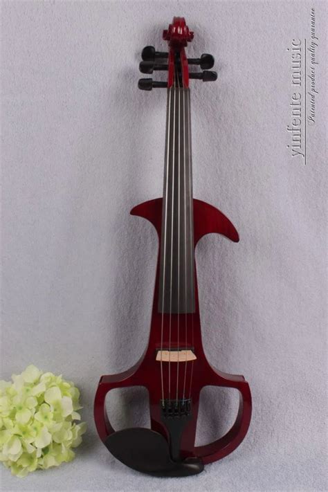 #8815# 4/4 Electric Violin Powerful Sound Solid wood Big New 5 strings ...