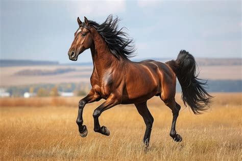 Premium Photo Highlight The Movement And Beauty Of A Galloping Horse