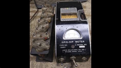 Demonstration Of The Millen Grid Dip Meter As A Signal Generator Youtube