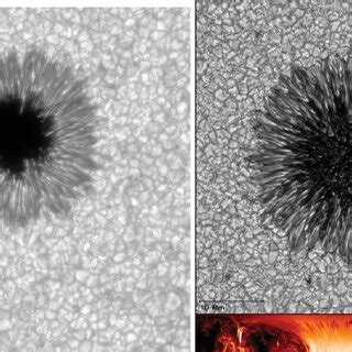 Images Of Sunspots From A The Swedish Solar Telescope Courtesy L