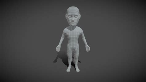 Male Body Cartoon Base Mesh D Models Sketchfab