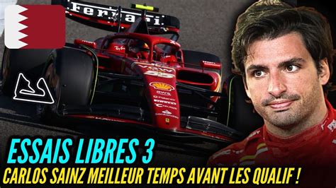 R Sum Essais Libres Grand Prix De Bahrain Carlos Sainz En T Te