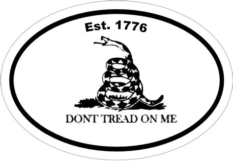 Dont Tread On Me Vinyl Decal Dont Tread On Me Sticker Etsy